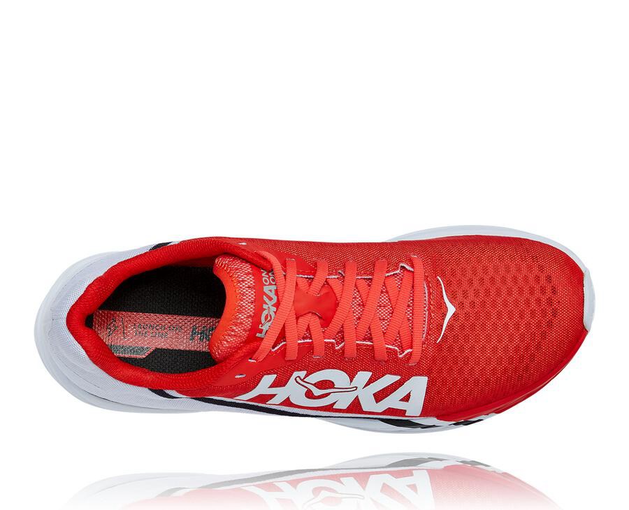 Hoka One One Koşu Ayakkabısı Erkek Kırmızı/Beyaz - Rocket X - XE5748920